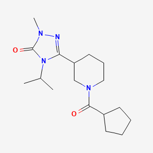 3-(1-(cyclopentanecarbonyl)piperidin-3-yl)-4-isopropyl-1-methyl-1H-1,2,4-triazol-5(4H)-one