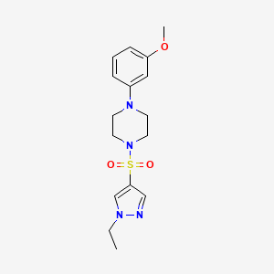 1-[(1-ethyl-1H-pyrazol-4-yl)sulfonyl]-4-(3-methoxyphenyl)piperazine