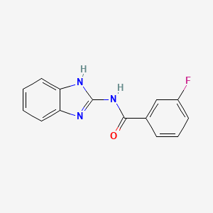 N-(1H-benzimidazol-2-yl)-3-fluorobenzamide