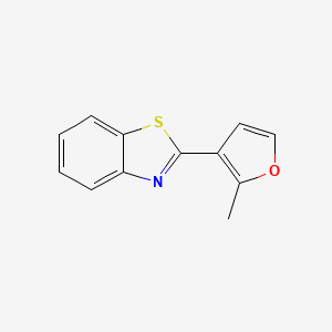 molecular formula C12H9NOS B11115122 2-(2-Methylfuran-3-yl)benzo[d]thiazole 