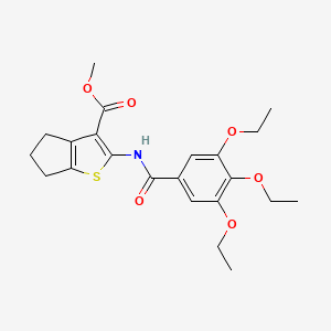 methyl 2-{[(3,4,5-triethoxyphenyl)carbonyl]amino}-5,6-dihydro-4H-cyclopenta[b]thiophene-3-carboxylate