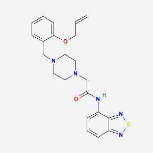 N-(2,1,3-benzothiadiazol-4-yl)-2-{4-[2-(prop-2-en-1-yloxy)benzyl]piperazin-1-yl}acetamide