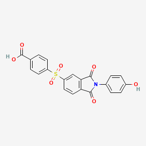 4-{[2-(4-hydroxyphenyl)-1,3-dioxo-2,3-dihydro-1H-isoindol-5-yl]sulfonyl}benzoic acid