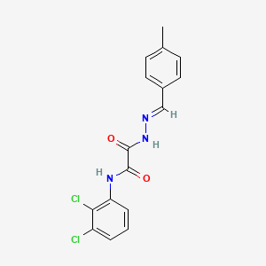 N-(2,3-dichlorophenyl)-2-[(2E)-2-(4-methylbenzylidene)hydrazinyl]-2-oxoacetamide