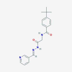 4-Tert-butyl-N-({N'-[(E)-(pyridin-3-YL)methylidene]hydrazinecarbonyl}methyl)benzamide