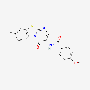 4-methoxy-N-(8-methyl-4-oxo-4H-pyrimido[2,1-b][1,3]benzothiazol-3-yl)benzamide