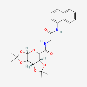 (1S,2R,6R,9R)-4,4,11,11-tetramethyl-N-[2-(naphthalen-1-ylamino)-2-oxoethyl]-3,5,7,10,12-pentaoxatricyclo[7.3.0.02,6]dodecane-8-carboxamide