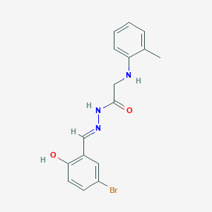 N'-[(E)-(5-Bromo-2-hydroxyphenyl)methylidene]-2-[(2-methylphenyl)amino]acetohydrazide