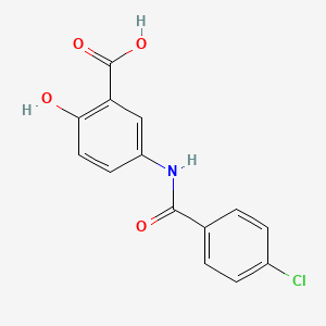 5-{[(4-Chlorophenyl)carbonyl]amino}-2-hydroxybenzoic acid