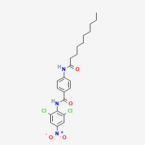 4-(decanoylamino)-N-(2,6-dichloro-4-nitrophenyl)benzamide