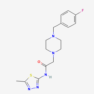 2-[4-(4-fluorobenzyl)piperazin-1-yl]-N-(5-methyl-1,3,4-thiadiazol-2-yl)acetamide