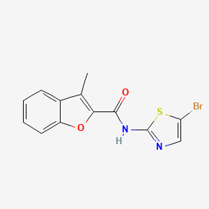 N-(5-bromo-1,3-thiazol-2-yl)-3-methyl-1-benzofuran-2-carboxamide