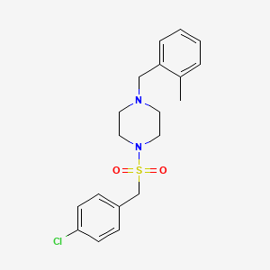 1-[(4-Chlorobenzyl)sulfonyl]-4-(2-methylbenzyl)piperazine