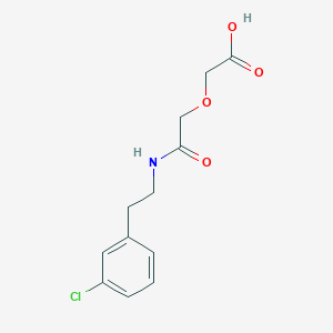 (2-{[2-(3-Chlorophenyl)ethyl]amino}-2-oxoethoxy)acetic acid