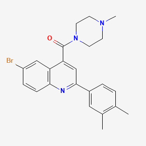 [6-Bromo-2-(3,4-dimethylphenyl)quinolin-4-yl](4-methylpiperazin-1-yl)methanone