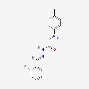 N'-[(E)-(2-Fluorophenyl)methylidene]-2-[(4-methylphenyl)amino]acetohydrazide