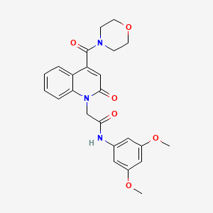 N-(3,5-dimethoxyphenyl)-2-[4-(morpholin-4-ylcarbonyl)-2-oxoquinolin-1(2H)-yl]acetamide