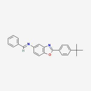 2-(4-tert-butylphenyl)-N-[(E)-phenylmethylidene]-1,3-benzoxazol-5-amine