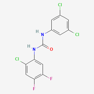 molecular formula C13H7Cl3F2N2O B11115479 1-(2-Chloro-4,5-difluorophenyl)-3-(3,5-dichlorophenyl)urea 