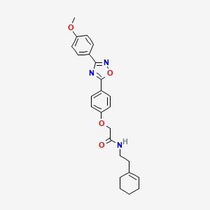 N-[2-(cyclohex-1-en-1-yl)ethyl]-2-{4-[3-(4-methoxyphenyl)-1,2,4-oxadiazol-5-yl]phenoxy}acetamide