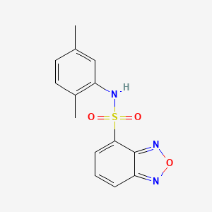 molecular formula C14H13N3O3S B11115510 N-(2,5-dimethylphenyl)-2,1,3-benzoxadiazole-4-sulfonamide 