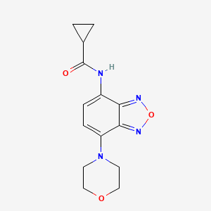 N-[7-(morpholin-4-yl)-2,1,3-benzoxadiazol-4-yl]cyclopropanecarboxamide