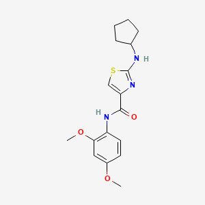 2-(cyclopentylamino)-N-(2,4-dimethoxyphenyl)-1,3-thiazole-4-carboxamide