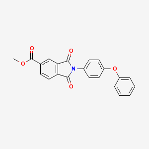 molecular formula C22H15NO5 B11115574 methyl 1,3-dioxo-2-(4-phenoxyphenyl)-2,3-dihydro-1H-isoindole-5-carboxylate 