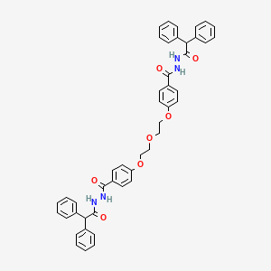 4,4'-[Oxybis(2,1-ethanediyloxy)]bis[N'-(diphenylacetyl)benzohydrazide]