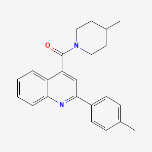 2-(4-Methylphenyl)-4-[(4-methyl-1-piperidinyl)carbonyl]quinoline