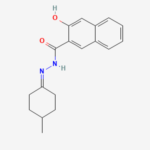 molecular formula C18H20N2O2 B11115654 3-hydroxy-N'-(4-methylcyclohexylidene)naphthalene-2-carbohydrazide 