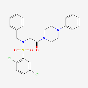 N-benzyl-2,5-dichloro-N-[2-oxo-2-(4-phenylpiperazin-1-yl)ethyl]benzenesulfonamide