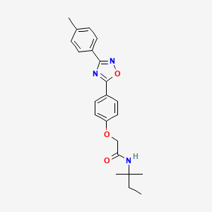 N-(2-methylbutan-2-yl)-2-{4-[3-(4-methylphenyl)-1,2,4-oxadiazol-5-yl]phenoxy}acetamide