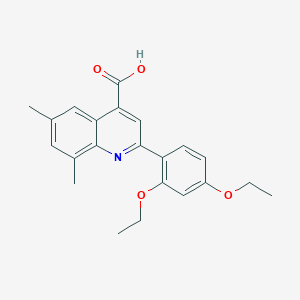 2-(2,4-Diethoxyphenyl)-6,8-dimethylquinoline-4-carboxylic acid