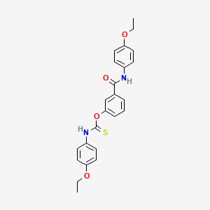 O-{3-[(4-ethoxyphenyl)carbamoyl]phenyl} (4-ethoxyphenyl)carbamothioate