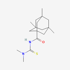 molecular formula C17H28N2OS B11115819 3,3-Dimethyl-1-(3,5,7-trimethyladamantane-1-carbonyl)thiourea 