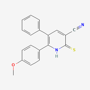 6-(4-Methoxyphenyl)-5-phenyl-2-thioxo-1,2-dihydropyridine-3-carbonitrile