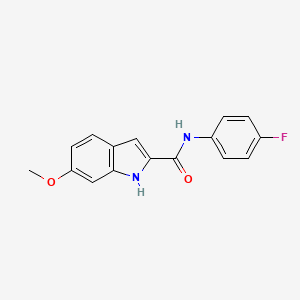 N-(4-fluorophenyl)-6-methoxy-1H-indole-2-carboxamide