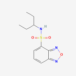 molecular formula C11H15N3O3S B11115898 N-(pentan-3-yl)-2,1,3-benzoxadiazole-4-sulfonamide 