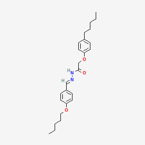 N'-[(E)-[4-(Pentyloxy)phenyl]methylidene]-2-(4-pentylphenoxy)acetohydrazide