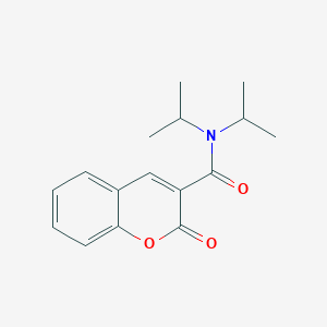 molecular formula C16H19NO3 B11115934 2-oxo-N,N-di(propan-2-yl)-2H-chromene-3-carboxamide 