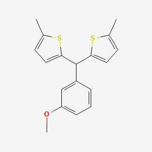 2,2'-[(3-Methoxyphenyl)methanediyl]bis(5-methylthiophene)