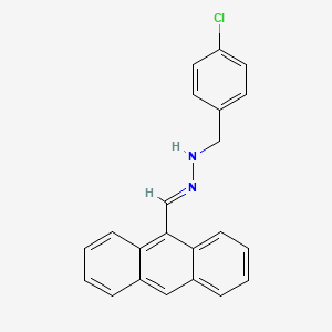 (1E)-1-(anthracen-9-ylmethylidene)-2-(4-chlorobenzyl)hydrazine