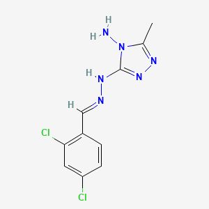 3-[(2E)-2-(2,4-dichlorobenzylidene)hydrazinyl]-5-methyl-4H-1,2,4-triazol-4-amine