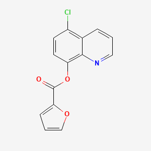 molecular formula C14H8ClNO3 B11115967 (5-chloroquinolin-8-yl) furan-2-carboxylate 