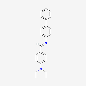 Biphenyl, 4-(4-diethylaminobenzylidenamino)-