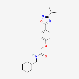 N~1~-(cyclohexylmethyl)-2-[4-(3-isopropyl-1,2,4-oxadiazol-5-yl)phenoxy]acetamide