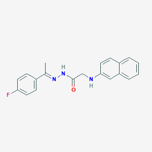 N'-[(1E)-1-(4-Fluorophenyl)ethylidene]-2-[(naphthalen-2-YL)amino]acetohydrazide