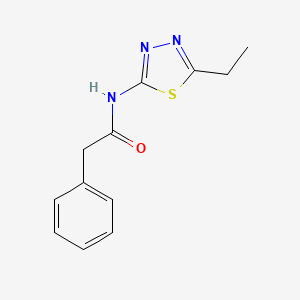 molecular formula C12H13N3OS B11116058 N-(5-ethyl-1,3,4-thiadiazol-2-yl)-2-phenylacetamide 