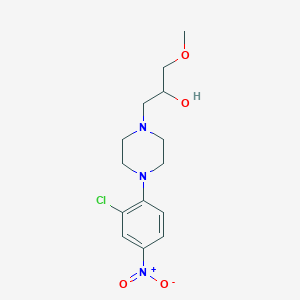 1-[4-(2-Chloro-4-nitrophenyl)piperazin-1-yl]-3-methoxypropan-2-ol